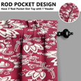 thumbnail image 3 of Paisley Design Kitchen Curtains - Vintage Tier Cafe Curtains for Bathroom Living RV Rod Pocket Window Drapes 36 Inch 2 Panels Set 28"x36" Window Treatment Tiers, 3 of 4