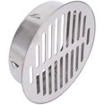 thumbnail image 5 of ABCISI Stainless Steel Flat Drain Cover, Large Displacement Grate Cover for Outdoor Yard Drain Pipe Roof Balcony, 150 Flat Mouth, Stainless Steel, High-Efficiency Filter, for Balconies Roofs Garages, 5 of 9