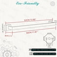 thumbnail image 2 of czcpp-12-Inche Towel Bars for Bathroom WTotal Mounted Matte Black Bath Towel Ring Stainless Steel Total-14\u201d Towel Rails for Kitchen Hand Towel Holder Racks Hanger Rods, A8804MB-3P1, 2 of 4