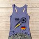 thumbnail image 1 of Women's Football Graphic Tank Tops, Women's Sleeveless Running Tank Top, Breathable Lightweight Sports Vest for Workout, Gym, Yoga, Training for Soccer Tournament 2026 Purple Size: M, 1 of 5
