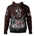thumbnail image 3 of Sudadera con capucha con estampado gráfico en 3D maorí de helecho plateado de Nueva Zelanda, novedad en sudaderas con capucha y sudaderas, sudaderas con capucha y cremallera para hombres, abrigo tipo, 3 of 5