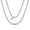 Silver, variant on Silver Chain Necklace for Men & Women – 3mm Cuban Link, Solid 925 Sterling Silver, Italian Made, Hypoallergenic, Tarnish Resistant, 14 Inch