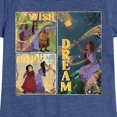 thumbnail image 3 of Disney Wish - Wish Hope Dream Grid - Toddler & Youth Girls Short Sleeve Graphic T-Shirt, 3 of 5