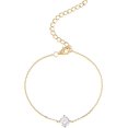 thumbnail image 1 of Pulsera Vermeil con Circonita Cúbica y Diamante Solitario Pulseras para Dama de Honor Pulseras Vermeil para Mujer, 1 of 4