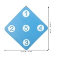 thumbnail image 6 of Milisten Recurve Bow Target, Sky-Blue, Dual-Sided, Space-Saving Design, Quiet Use 2Pcs, 6 of 7