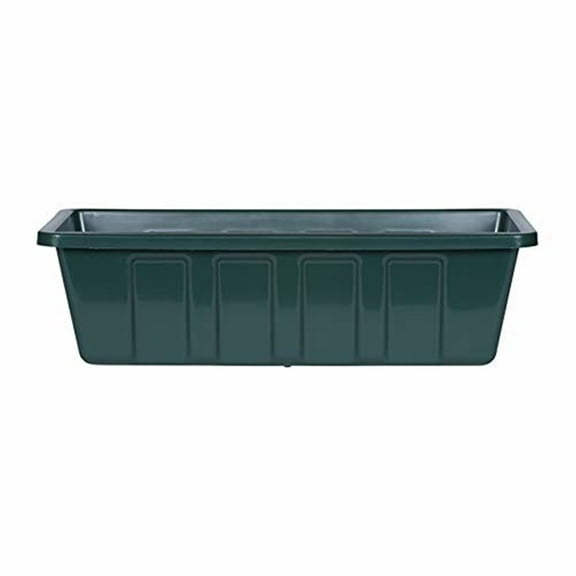 Novelty Poly-Pro Plastic Indoor/Outdoor Liner/Planter Flower Box, Green 18 inch
