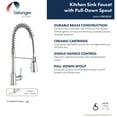 thumbnail image 4 of Belanger PRO78CCP Commercial Style Pull-Down Kitchen Faucet, Polished Chrome, 4 of 6