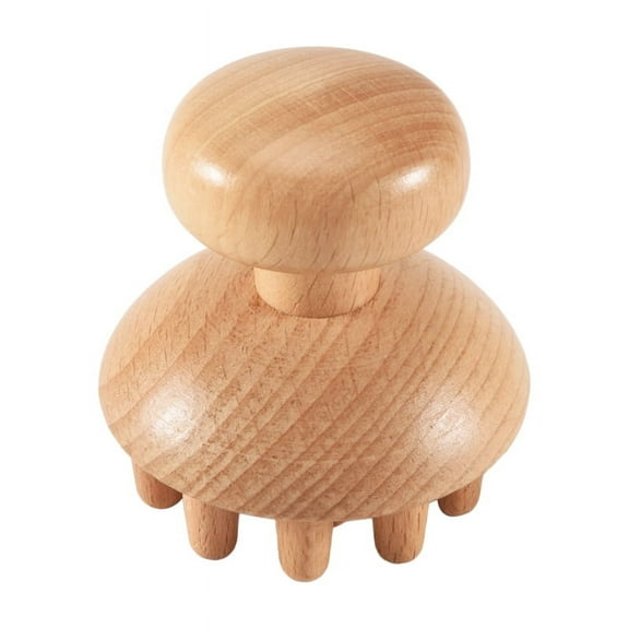 Wood Mushroom Shape Therapy Massage Tool Massager Anti Cellulite Fascia Massage Roller for Full Body Muscle Pain Relief