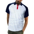 thumbnail image 2 of Sngxgn Men's Classic Short Sleeve Solid Polo Shirt(Blue,L), 2 of 9
