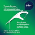 thumbnail image 3 of Triple Clean Floss Picks, Mint, 90 Count, 3 of 5