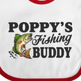 thumbnail image 4 of Inktastic Poppy's Fishing Buddy Boys Baby Bib, 4 of 4