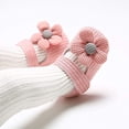 thumbnail image 6 of Infant Baby Boys Girls Slippers Cozy Fleece Booties Soft Bottom Warm Cartoon Socks Newborn Crib Shoes-Pink&13Cm, 6 of 7
