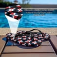 thumbnail image 5 of Chririnla Dominica Flag Print Flip Flops for Women Beach Comfortable Slip On Lightweight Thong Sandals Quick Dry Non-Slip Fashion Thin Strap Sandal for Indoor Bathroom, 5 of 7
