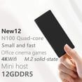 thumbnail image 2 of Mini PC SZBOX S1 Alder Lake N100 con Windows 11, DDR5, 12 GB, 16 GB, 256 GB, NVME SSD, WIFI, Bluetooth 4K, 1000 Mbit/s, computadora de escritorio para juegos, 2 of 4