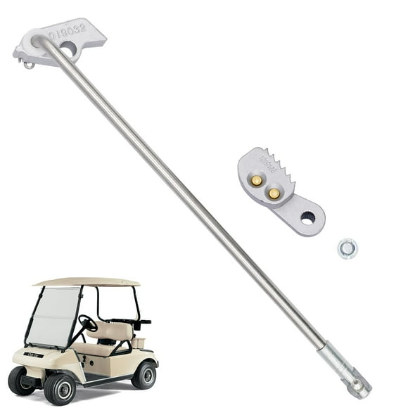 Panglong Golf Cart Park Brake Latch Kit-Aluminum with Park Brake Rod and Pawl, Club Car DS Park Brake Latch Kit fits 1995-UP Club Car DS and Carryall, OEM# 101187702, 1017322, 101985-01,1011877-02
