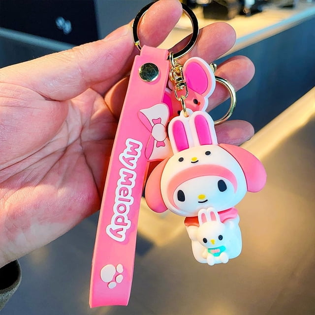 Spot Sanrio Cartoon Merlot Doll Key Chain Cute Yugui Dog Car Key Pendant Keychain