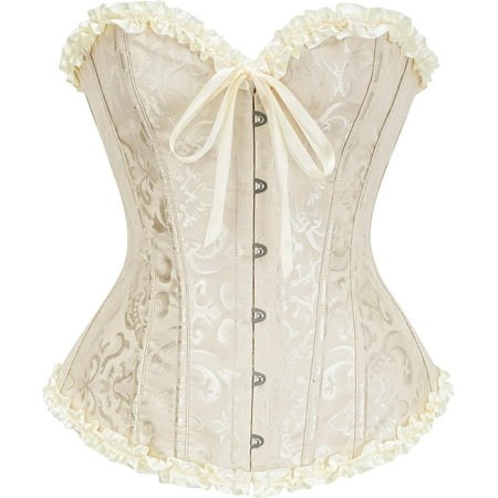 Corset Tops for Women  Bustier Shapewear Lingerie  Lace Waist Push Up Bodysuit