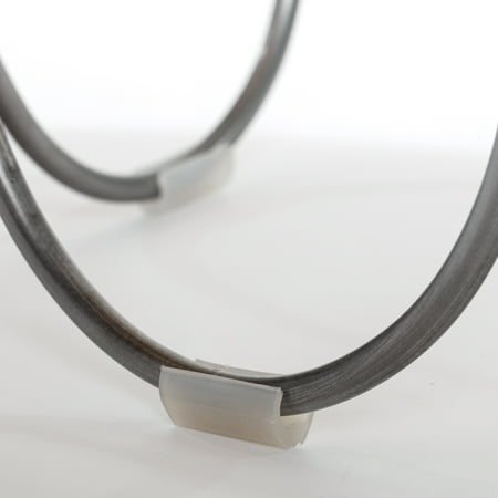 Adore Decor - Zahra Round Modern Bone Side Table - Black/White
