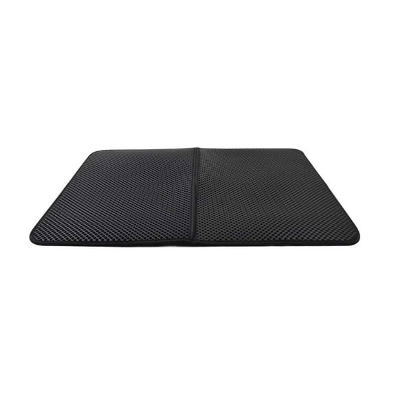 INTBUYING Double Foldable Cat Litter Mat Waterproof Double Layer Pet Pad