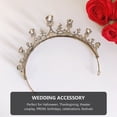thumbnail image 4 of MasteelfCA 1Pc Retro Rhinestone Crown Hairband Bridal Hairband Wedding Dress Hair Decor, 4 of 8