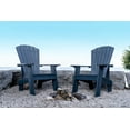 thumbnail image 2 of Capterra Casual Recycled Plastic Adirondack Chair, Atlantic Navy, 2 of 9