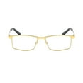 thumbnail image 2 of Business Spring Hinges Rectangle Gold Reading Glasses 1.50 for Men Anti-blue Light Presbyopic Glasses Metal Readers +1.50, 2 of 5