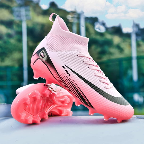Hombres Mujeres Entrenamiento deportivo Atletismo tacón alto Top para niñas Biñas de fútbol Botas de campo de fútbol zapatillas