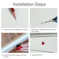 thumbnail image 3 of Ceramic Knobs Pull Handle Furniture Wardrobe Cabinet Dresser Door Knob Accessories 32mm Dia Red 8pcs, 3 of 7