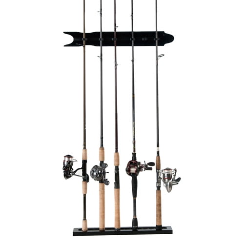 Organized Fishing 20.9" 8-Rod Modular Wall Rack, Black by Organized Fishing