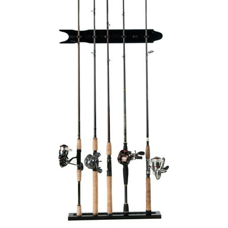 Organized Fishing 20.9" 8-Rod Modular Wall Rack, Black 