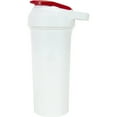 thumbnail image 6 of 5% Nutrition Rich Piana Gym Protein Shaker Bottle | Fits Most Cup Holders | Leak-Proof | Measurement Line | BPA-Free Plastic | Internal Mixer 20oz | White Red, 6 of 6
