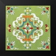 thumbnail image 2 of Nan 20x20 Black Modern Framed Museum Art Print Titled - Green Bandana Mosaic, 2 of 5
