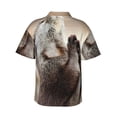 thumbnail image 4 of Cute Otter Men'S 3d Print Casual Button Down Shirts, Novelty Hawaiian Short Sleeves 3xl, 4 of 8