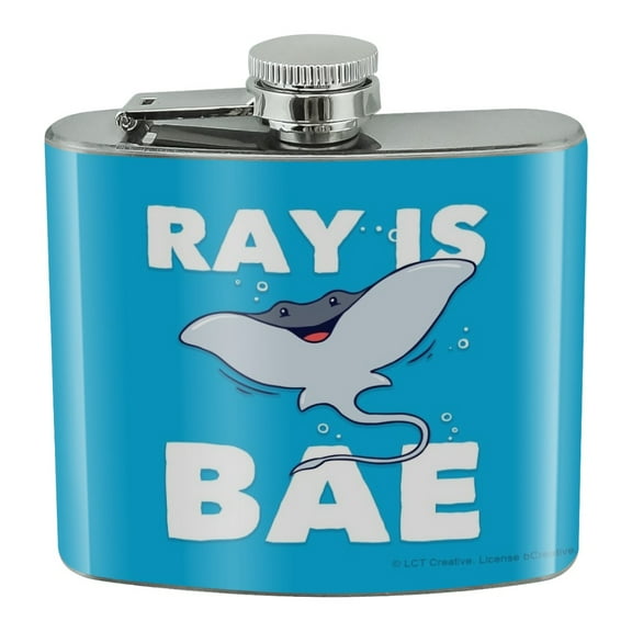 Ray is Bae Funny Humor Stainless Steel 5oz Hip Drink Kidney Flask