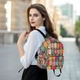 thumbnail image 6 of FORMRS Mini Backpack Purse for Women Quilted Travel Daypack Casual Shoulder Bag, Beige Jar, 6 of 7