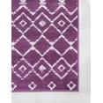 thumbnail image 6 of Unique Loom Moroccan Trellis Rug, Violet/Ivory (10' 8 x 16' 5), 6 of 7