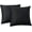 Black, variant on Nmkwnr Set of 2 Velvet Throw Pillow Covers Decorative Square Pillowcases Cushion Cases for Couch Sofa Bedroom Living Room, 18x18 Inch