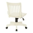 thumbnail image 4 of OSP Designs Deluxe Antique White Armless Bankers Chair, 4 of 4