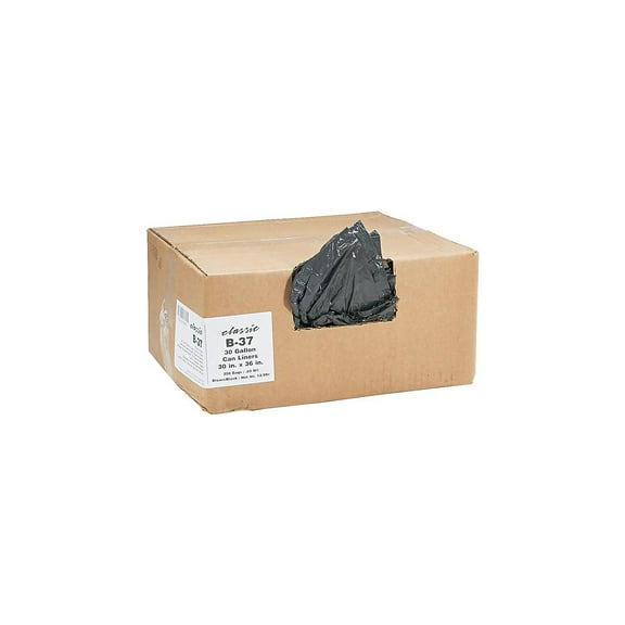 Webster 30 Gallons Classic Trash Bags Black WEBB37-790162