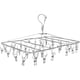 thumbnail image 1 of Tendedero de ropa, 52 Clips de acero inoxidable, tendedero plegable para calcetines, percha para ropa interior, 1 of 7