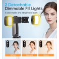 thumbnail image 3 of Trípode para teléfono MAGIC JOHN Selfie Stick con control remoto y luz de relleno, 3 of 8