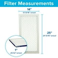 thumbnail image 2 of Filtrete by 3M, 14x25x1, Elite Allergen Reduction HVAC Furnace Air Filter, 2200 MPR, 1 Filter, 2 of 7