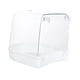 thumbnail image 4 of Baño para pájaros para jaula, accesorio de juguete colgante para baño de pájaros, ducha transparente para loros y periquitos. Blanco, 4 of 7