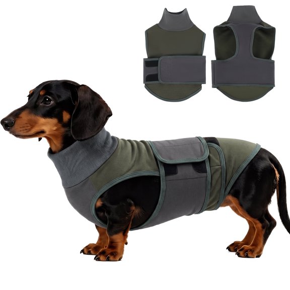 ROZKITCH Dog Calming Vest,Dual Adjustable Shirts for Dogs,Dog Anxiety Vest Jacket for Fireworks,Thunderstorm,Travel,Separation,Anxiety Calming Vest Wrap for Medium Large Dog,Green,M