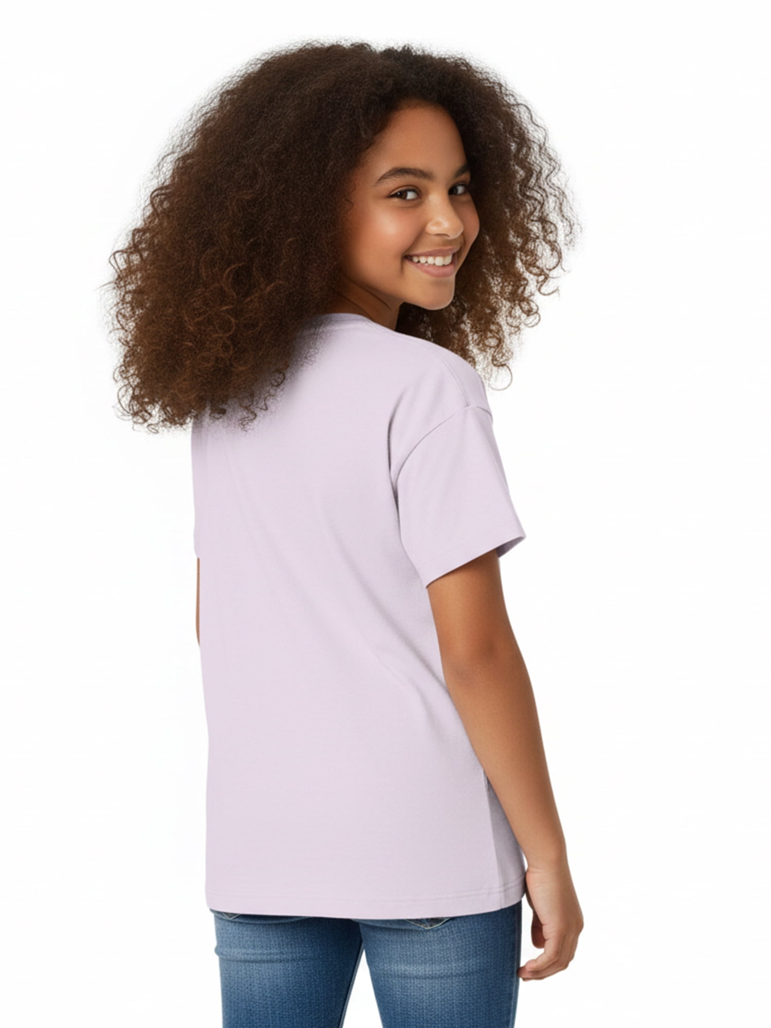 Supergirl Girls Shield Graphic Tee with Short Sleeves, Sizes 4-16