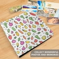 thumbnail image 4 of FORMRS 3 Ring Photo Album 4"x6" Self Adhesive Large Capacity PU Leather Cover, Various Vegetables Pattern, 4 of 8