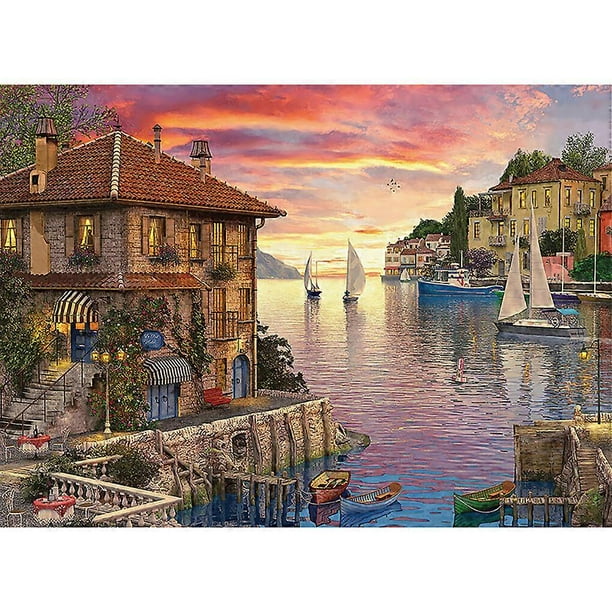 1000 Piece Jigsaw Puzzle Stress Relief Jigsaw Pieces Best Gift for Adults and Kids Family Game Play Collection