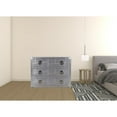 thumbnail image 5 of HomeRoots 42" Silver Aluminum Three Drawer Dresser, 5 of 8