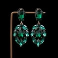 thumbnail image 2 of Boucles d'Oreilles Mode en Acier Inoxydable Boucles d'Oreilles Rondes Créatives pour Femmes Boucles d'Oreilles Pendantes en Cristal pour Femmes, 2 of 7
