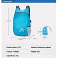 thumbnail image 5 of Mochila ligera plegable para exteriores, mochila plegable, bolsa de viaje, 5 of 5